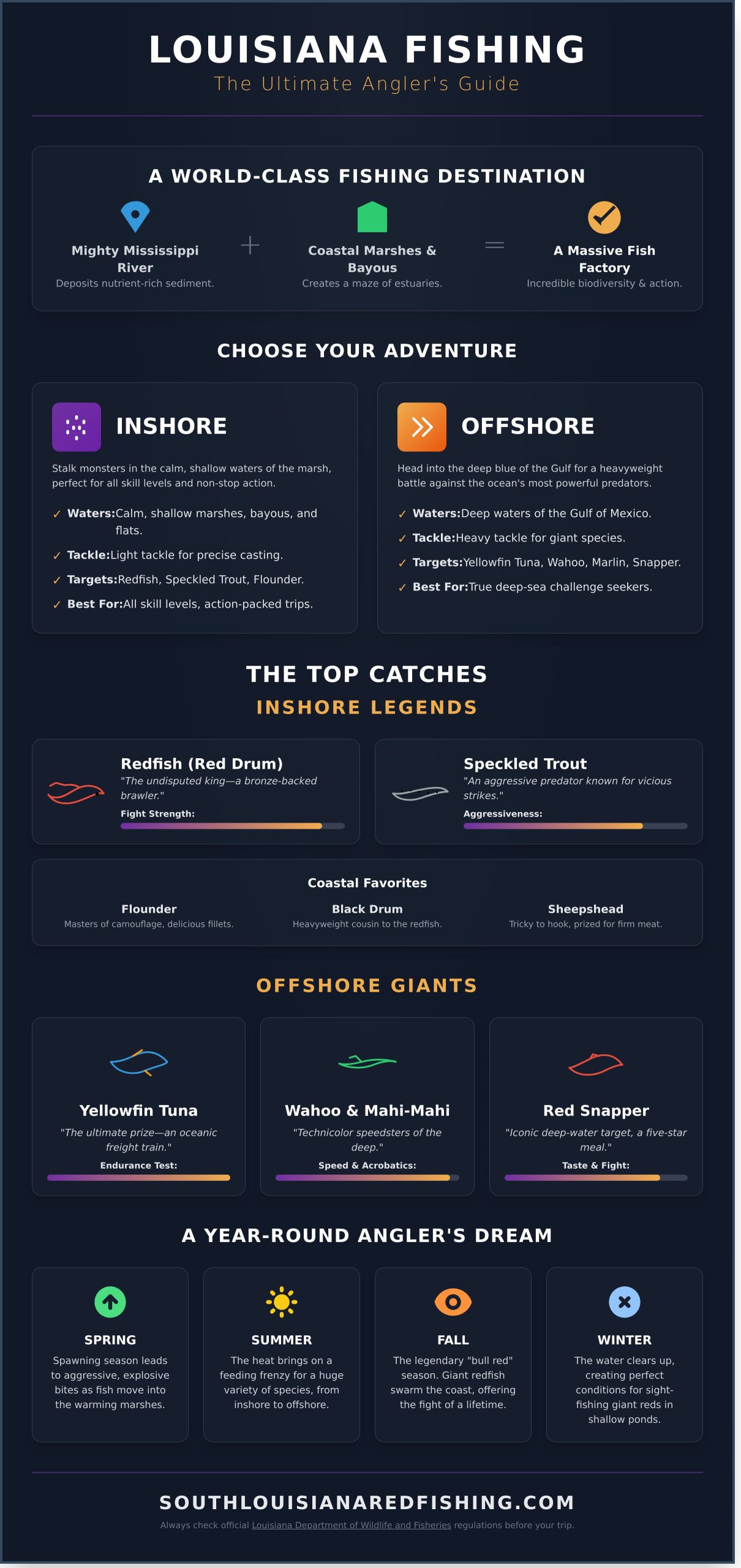 Louisiana Fishing Trips: Your Ultimate Guide to an Epic Adventure - Infographic