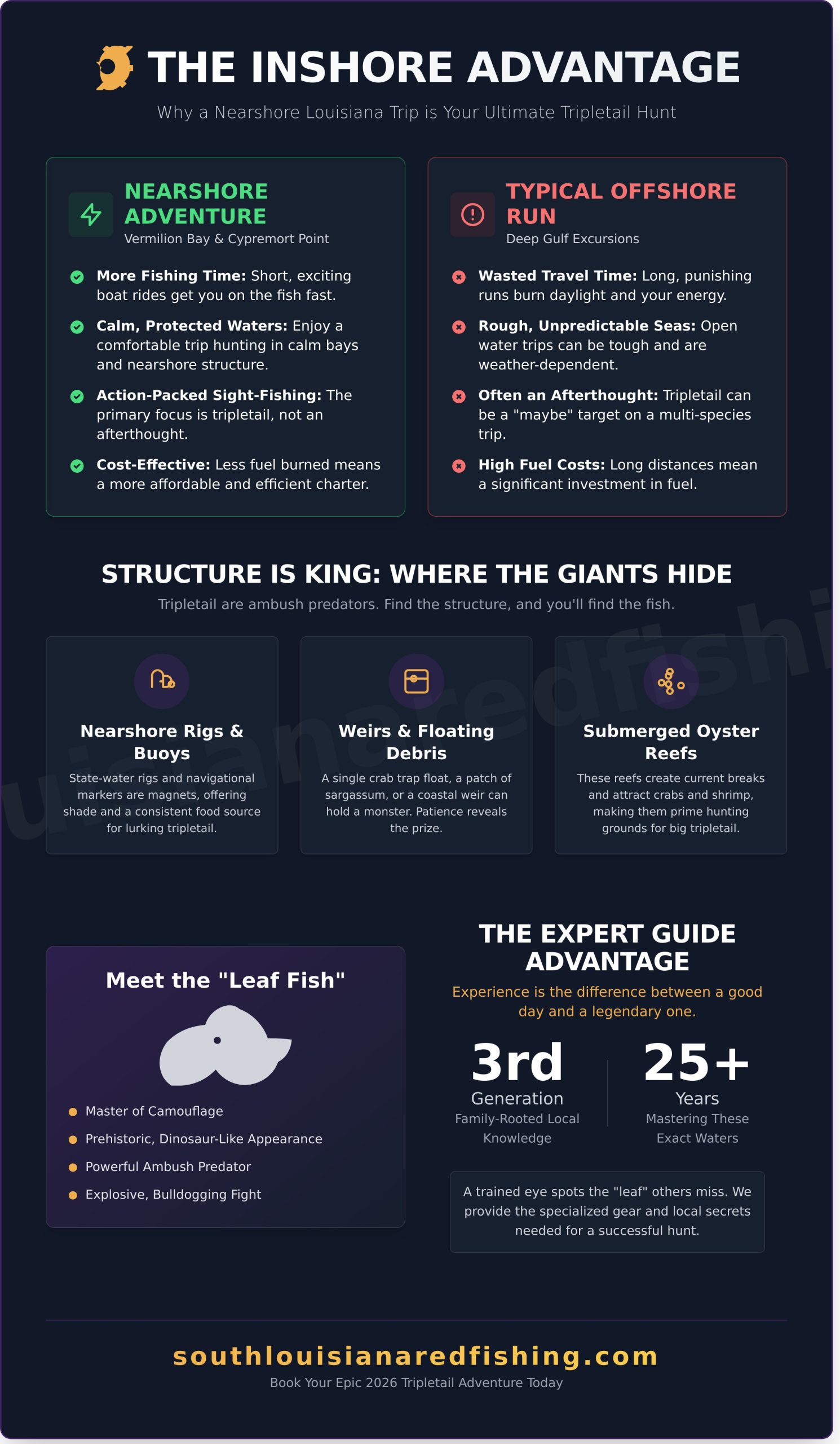 Tripletail Fishing Guide Louisiana: The Ultimate Sight-Fishing Adventure (2026) - Infographic