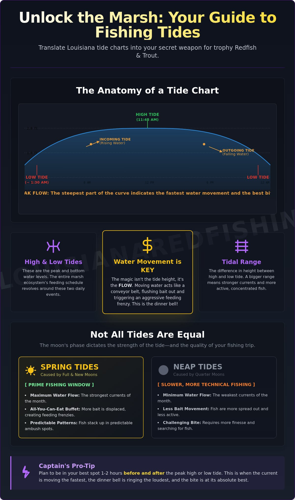 Louisiana Tide Charts for Fishing: A Captain's Guide to More Bites
