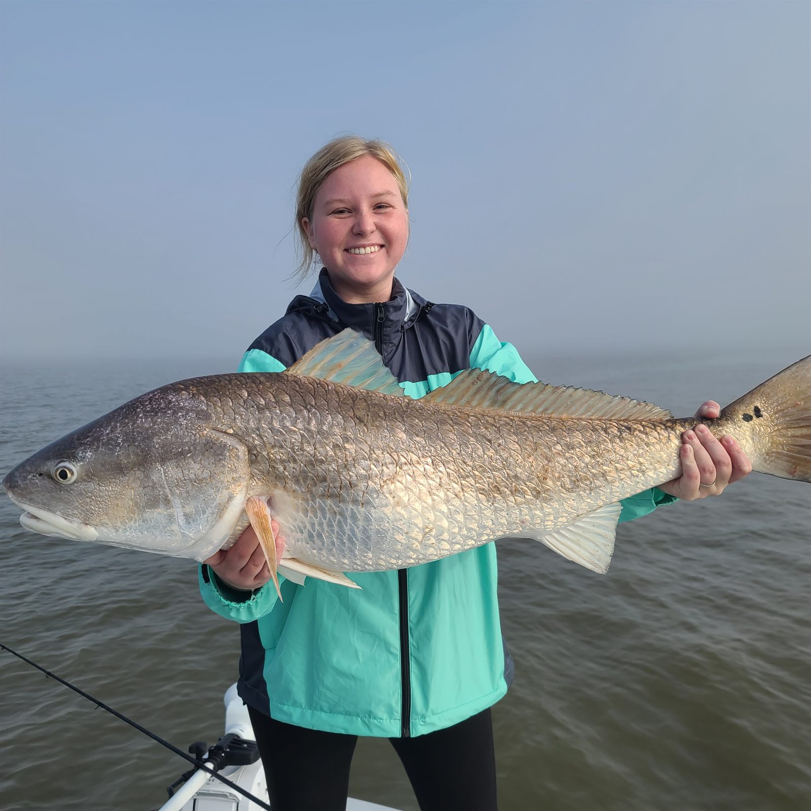 Redfish catch from a South Louisiana marsh fishing charter
