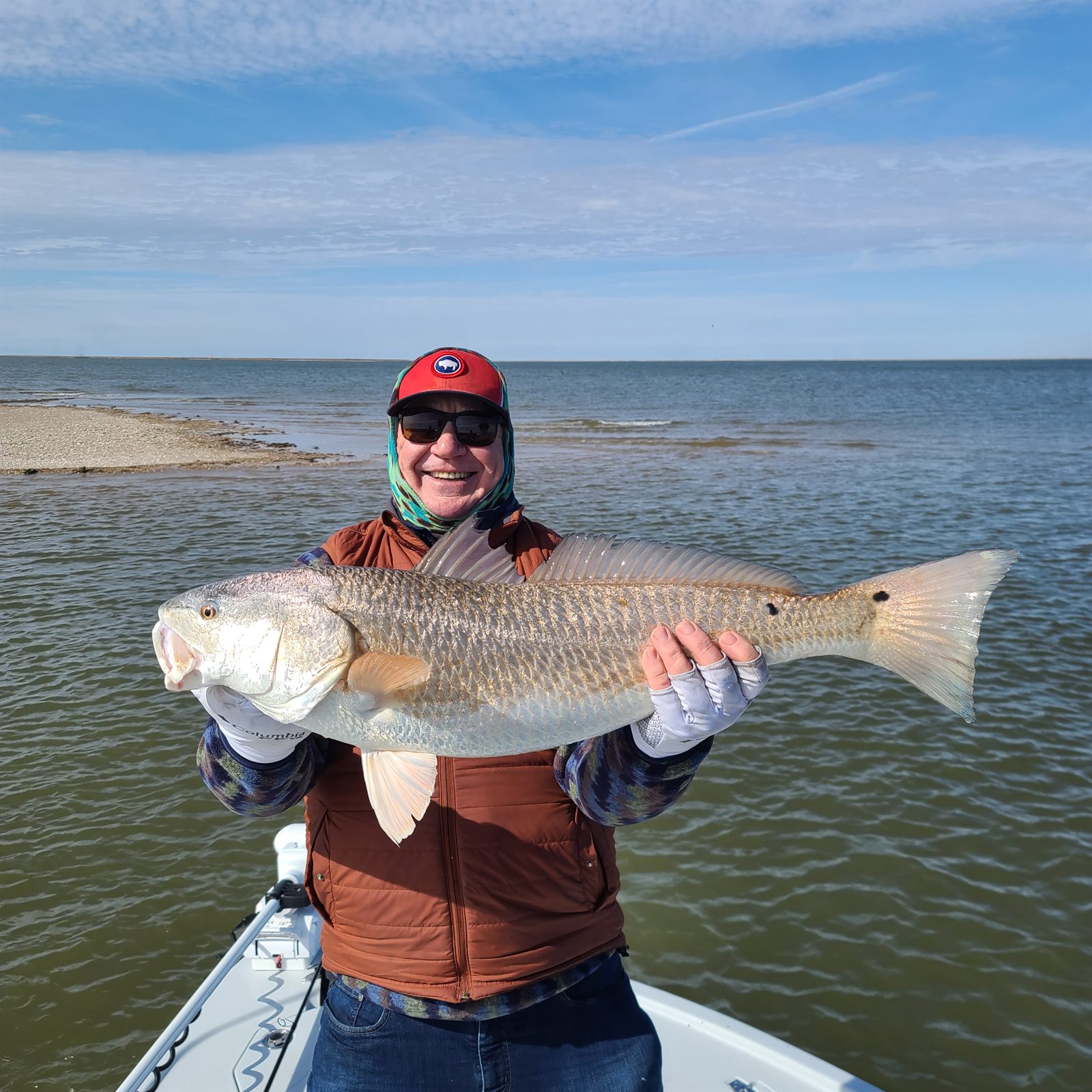 Bull redfish caught near Vermilion Bay Louisiana