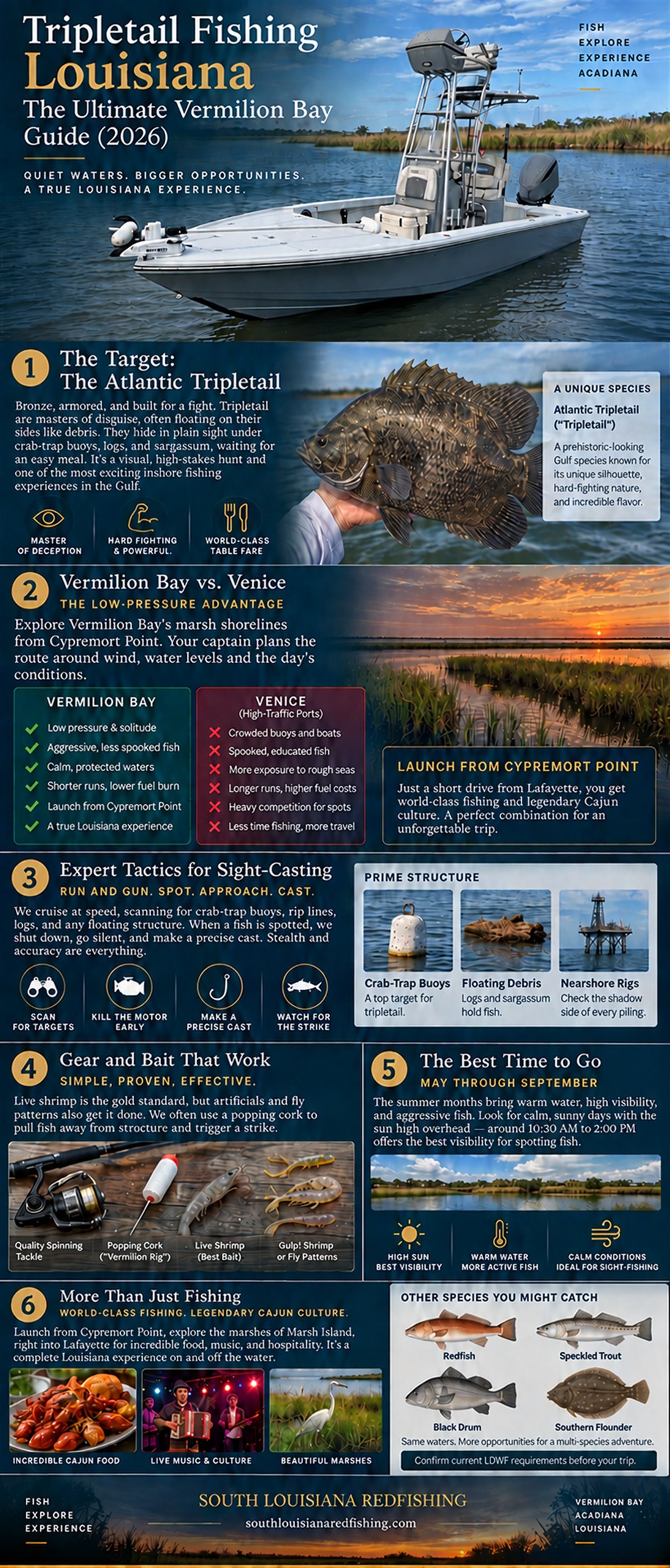 Tripletail Fishing Louisiana: The Ultimate Vermilion Bay Guide (2026)